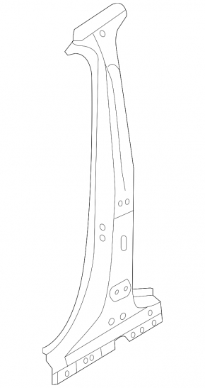 Body pillar central right Volvo XC90 16-23 on the body