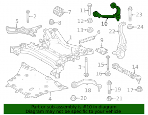 Rear left upper transverse control arm BMW 7 G70 23-25 i7, RWD