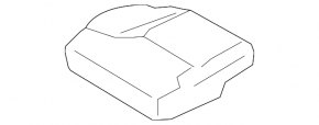 Right rear seat Volvo XC90 16-23 black leather for 3 rows, wrinkled