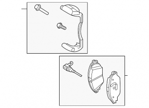 Front left brake caliper bracket for Audi Q3 83A 19-25
