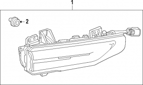 Light inside trunk door right Chevrolet Bolt EUV 22-23