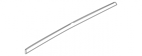 Upper rear left door molding BMW X1 F48 16-22 chrome with glass seal