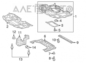 Rear engine guard for Lexus IS250 IS350 06-13