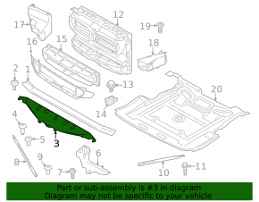 Upper front bumper bracket for BMW 5 GT F07 10-17