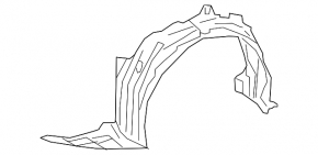 Front right fender liner for Toyota Prius 50 19-22