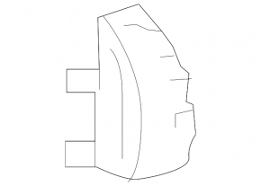 Front left side member nose for Toyota Corolla 14-19