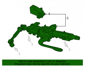 Steering column assembly with cardan shaft VW Tiguan 18 - turnkey