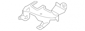Radiator deflector left Mitsubishi Outlander 16-22 upper 2.4, 3.0