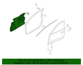 Window lift panel front left Infiniti FX35 FX45 03-08