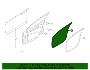 Front left door seal Hyundai Ioniq 17-22