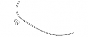 Kia Niro 23-24 hood-to-bumper rubber seal