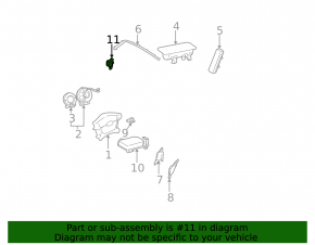 Lexus ES300 ES330 Front Left Airbag Sensor