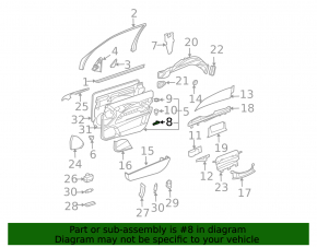 Door handle inner front left Mercedes W211