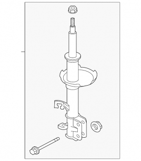 Front left shock absorber Nissan Versa 1.8 10-12