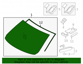 Mazda 6 18-21 windshield for projection