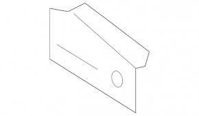Lower left metal TV mount for Porsche Cayenne 19-26