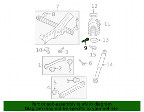 Chevrolet Equinox camber bolt 10-17