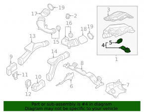 Air flow meter BMW 5 GT F07 10-17 4.4T