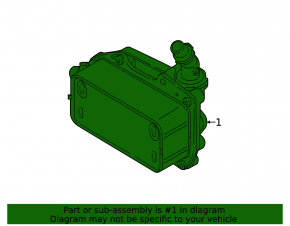Automatic transmission cooler BMW X1 F48 16-19 B46