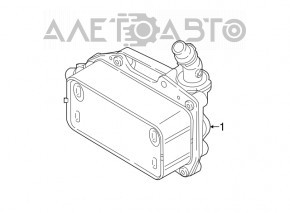 Automatic transmission cooler BMW X1 F48 16-19 B46
