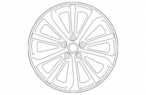 Wheel disk R18 Subaru Legacy 15-19 curb