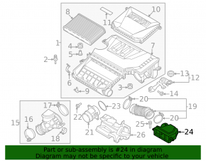 Air intake Kia Niro 23- HEV, PHEV
