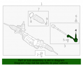 Steering tip left BMW 3 G20 19-