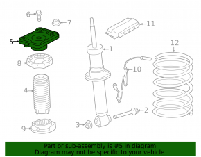 Rear left shock absorber support BMW X5 G05 19-24