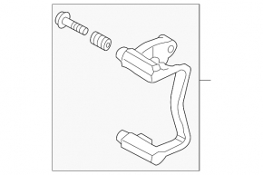 Bracket caliper rear left VW CC 08-17 electric