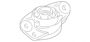 Shock absorber support rear left VW CC 08-17