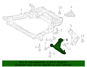 Mitsubishi Outlander 22-25 lower front left control arm