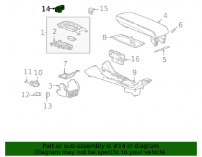 Chevrolet Bolt EUV 22-23 Center Console Button Block