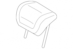 Headrest 2nd row right Audi A6 C8 19-25 light brown leather