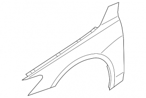 Front left wing for Audi A7 19-25