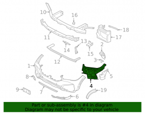 Left fog light bracket for BMW X6 G06 20-25 Without m type