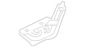 Hood hinge left Toyota Camry v55 15-17 usa