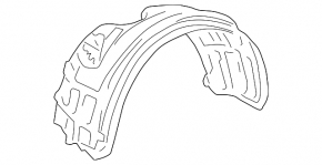 Front right fender liner for Lexus ES300 ES330