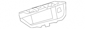 Black front panel trim for the Lexus ES300h ES350 13-18 monitor