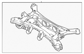 Rear subframe Hyundai Tucson 22-25 AWD