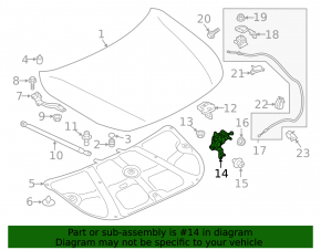 Subaru Outback 15-19 Hood Lock