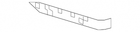 Rear bumper mount long right Subaru Forester 14-18 SJ