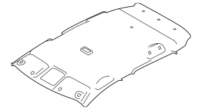 Nissan Leaf 18-22 Headlining Gray