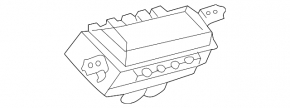 Lexus RX300 RX330 RX350 RX400h 04-08 passenger airbag in the dashboard