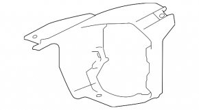 Fog light mount left Subaru XV Crosstrek 13-17