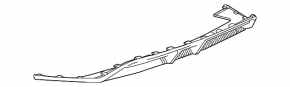 Chevrolet Equinox EV 24-26 rear bumper lower lip trim, no fragment, not factory holes