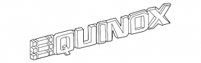 Emblem inscription EQUINOX tailgate Chevrolet Equinox EV 24-26