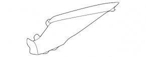 Rear pillar trim left upper Hyundai Elantra UD 11-16 black