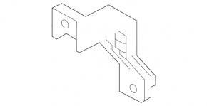 Lower left rear bumper bracket for Hyundai Elantra 21-24