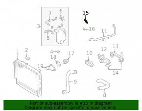 Coolant Temperature Sensor Lexus GS200t GS300 GS350 GS450h 13-19