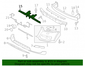 Audi Q3 8U 15" grille mount